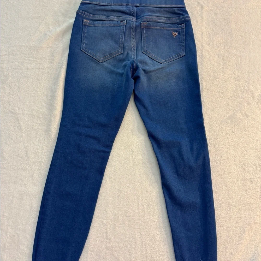 Justice Indigo Wash Distressed Little Girls’ Size 6 Leggings